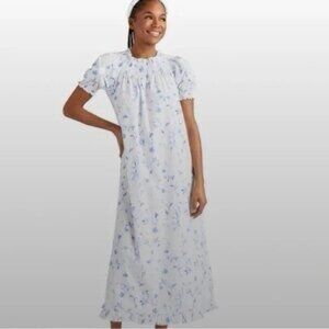 Floral Puff Sleeve Maxi Dress